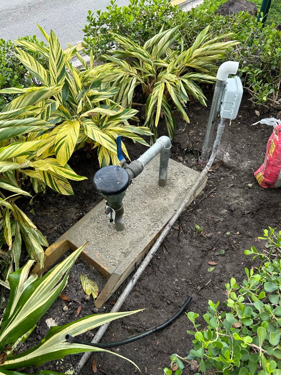 Irrigation pipe work